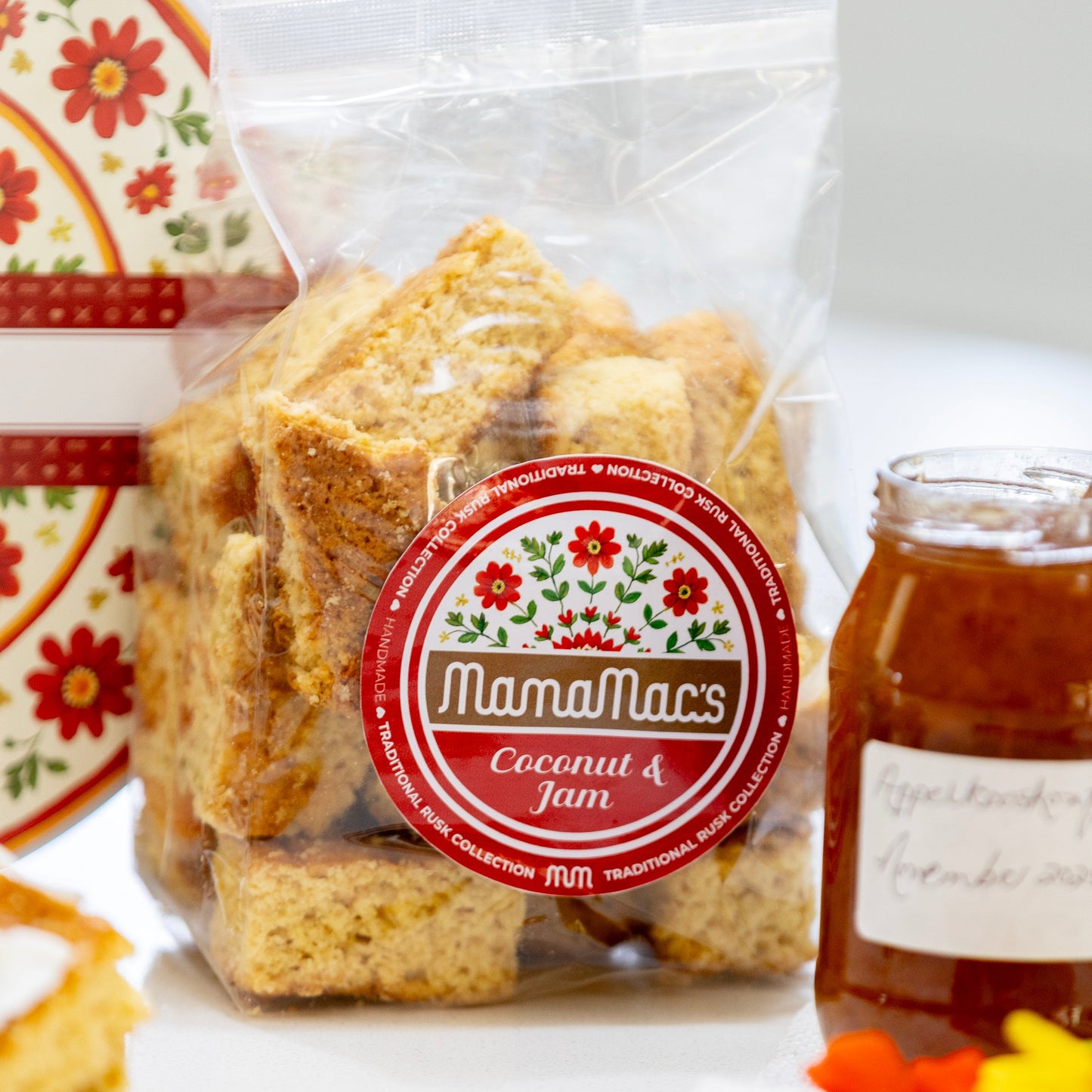 Coconut & Apricot Jam Rusks
