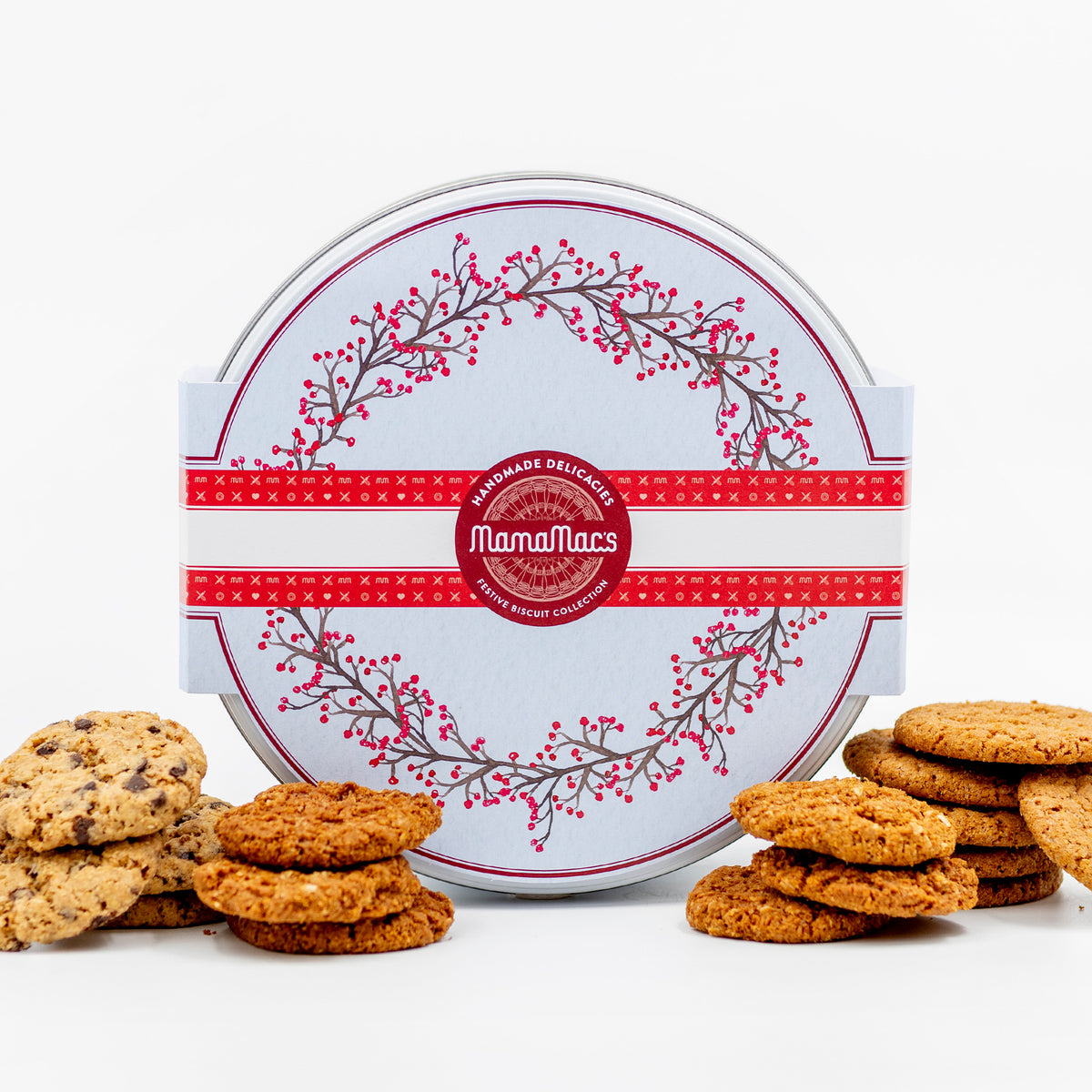 Festive Berry Biscuit Tin