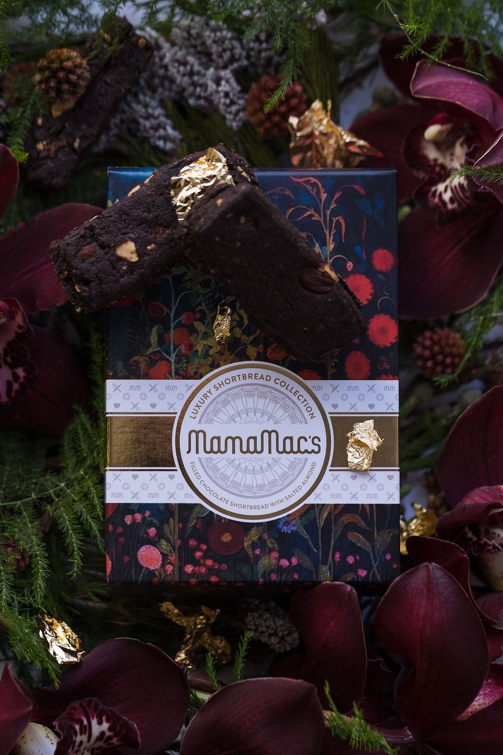Luxury Shortbread Collection Filled Chocolate with Salted Almonds Shortbread - Mamamacs