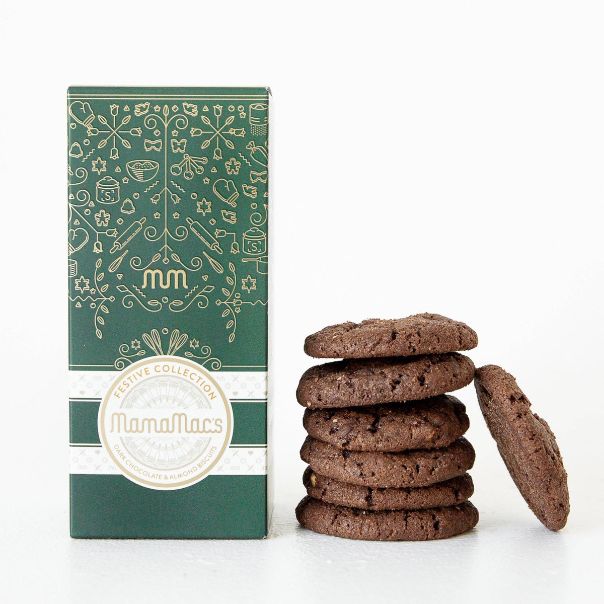 Festive Gift Box - Dark Chocolate & Almond - Mamamacs